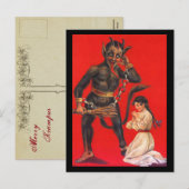 Old Fashion Gruss Vom Krampus Briefkaart (Voorkant / Achterkant)