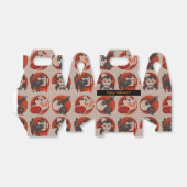 Old Fashion Halloween Faux Cross-Stitch Favor Box Bedankdoosjes (Uitgevouwen)