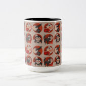 Old Fashion Halloween Faux Cross-Stitch Mok (Center)