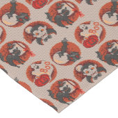 Old Fashion Halloween Faux Cross-Stitch Runner Korte Tafelloper (Hoek)