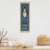Old Fashion Hope Snowman | Christmas Poster (Keuken)
