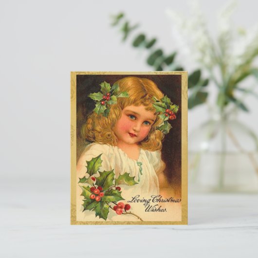 Old Fashion Kerst Briefkaarten (Staand voorkant)