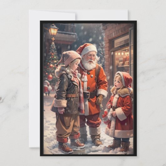 Old Fashion kerstKaart (Voorkant)