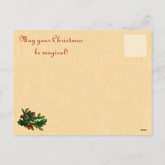 Old Fashion Kerstman Briefkaarten (Achterkant)