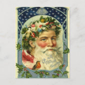 Old Fashion Kerstman Briefkaarten (Voorkant)