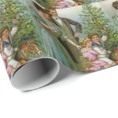 Old Fashion Kerstmis Cadeaupapier (Rol Hoek)