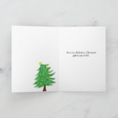 Old Fashion Kerstmis Feestdagen Kaart (Binnen)