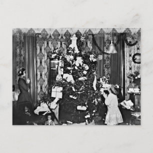 Old Fashion Kerstmis Feestdagenkaart