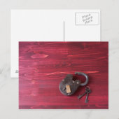 Old Fashion Lock en sleutels Briefkaart (Voorkant / Achterkant)