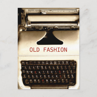 Old Fashion Love - Typewriter Machine Briefkaart