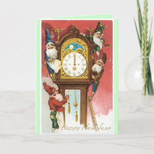 Old Fashion New Years Kaart Design