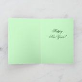 Old Fashion New Years Kaart Vintage (Binnen)