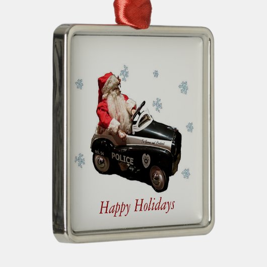 Old Fashion Police Santa 2 Ornament (Rechts)
