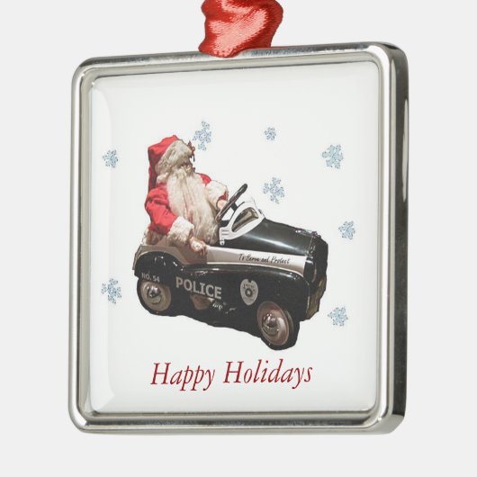 Old Fashion Police Santa 2 Ornament (Links)