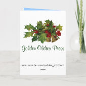 Old Fashion Santa Christmas Kaart (Achterkant)