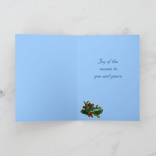 Old Fashion Santa Christmas Kaart (Binnen)