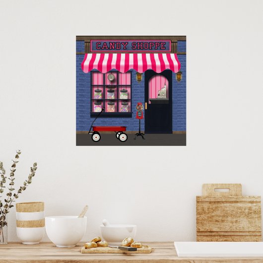 Old Fashion Snoep Shoppe poster (Keuken)