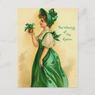 Old Fashion St. Patrick's Ierse Briefkaarten