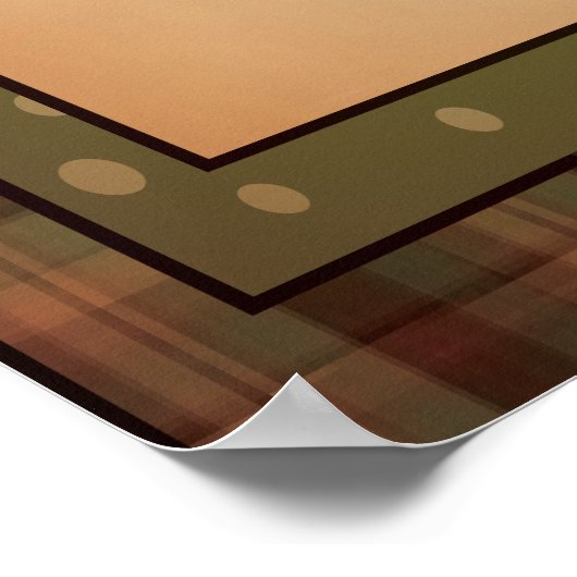 Old Fashion Styled Snowman Art in Play Poster (Hoek)