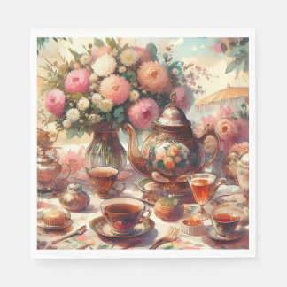 Old Fashion Tea Party  Servet