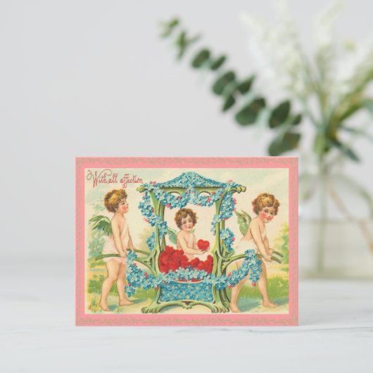 Old Fashion Valentijn Briefkaart (Staand voorkant)