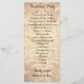 Old Fashion Wedding Programma's (Achterkant)