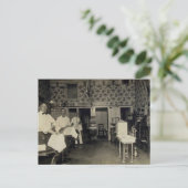 Old-Fashioned Barbershop 1912  Briefkaart (Staand voorkant)