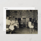 Old-Fashioned Barbershop 1912  Briefkaart (Voorkant / Achterkant)