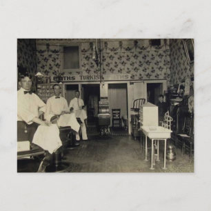 Old-Fashioned Barbershop 1912  Briefkaart