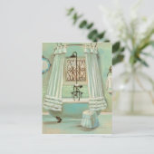 Old Fashioned Bathroom Briefkaart (Staand voorkant)