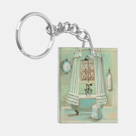 Old Fashioned Bathroom Sleutelhanger (Voorkant Links)