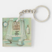 Old Fashioned Bathroom Sleutelhanger (Achterkant)