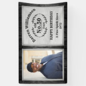 Old Fashioned Birthday Photo Banner (Verticaal)