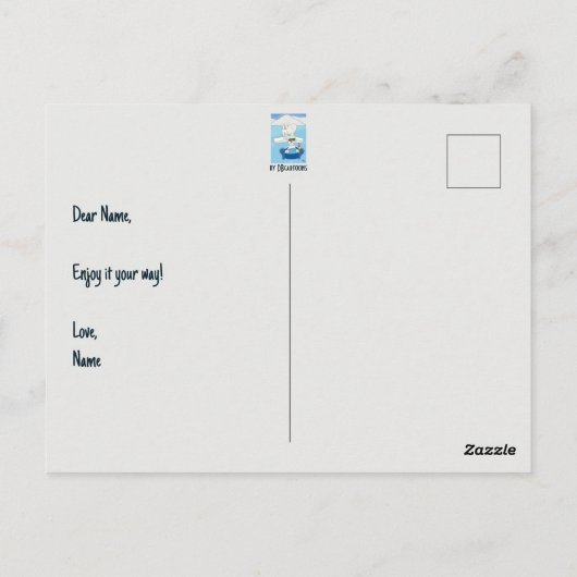 Old Fashioned Briefkaart (Achterkant)