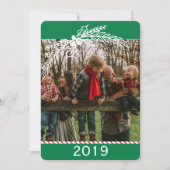 Old Fashioned Candy Cane 2 Foto Feestdagenkaart (Voorkant)