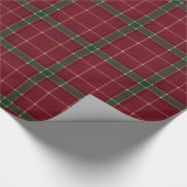 Old-Fashioned Charm Holiday Plaid Cadeaupapier (Hoek)