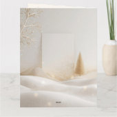 Old-Fashioned Christmas Magic; Holiday Greeting Kaart (Achterkant)