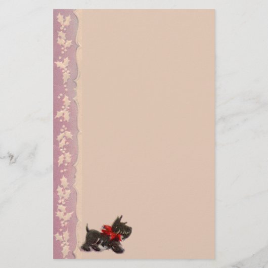 Old Fashioned Christmas Shopping Stationery Briefpapier (Achterkant)