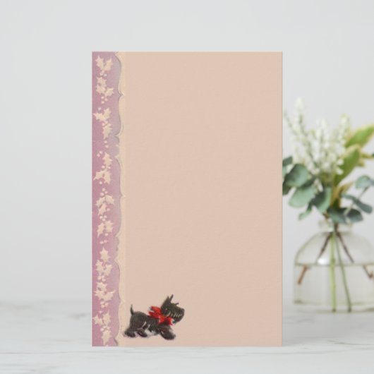 Old Fashioned Christmas Shopping Stationery Briefpapier (Staand voorkant)