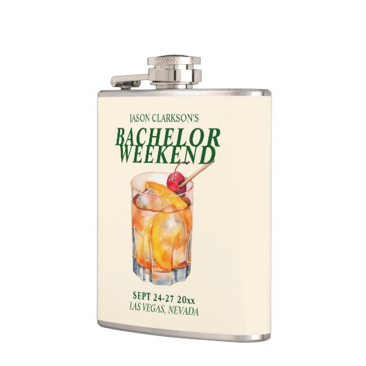 Old Fashioned Cocktail Bachelor Weekend Heupfles (Links)