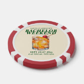 Old Fashioned Cocktail Bachelor Weekend Poker Chips (Enkel)