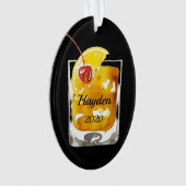 Old Fashioned Cocktail Personated Ornament (voorkant)