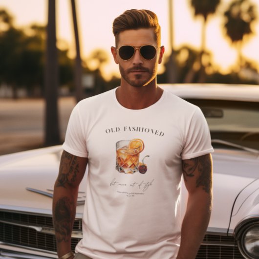 "Old Fashioned" Cocktail Verjaardag T-shirt
