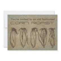 Old Fashioned Corn Roast Invitation