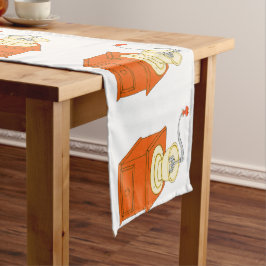 Old Fashioned Country Coffee Grinder Table Runner Lange Tafelloper