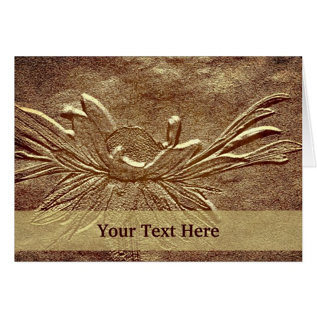 Old Fashioned Daisy Floral Photo Card (Voorkant Horizontaal)