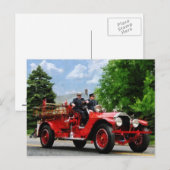 Old Fashioned Fire Truck Briefkaart (Voorkant / Achterkant)