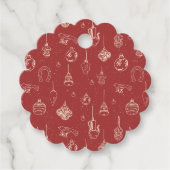 Old-fashioned gift tag bedankjes labels (Voorkant)