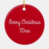 Old Fashioned Hard Ribbon Candy Christmas Holiday Keramisch Ornament (Achterkant)