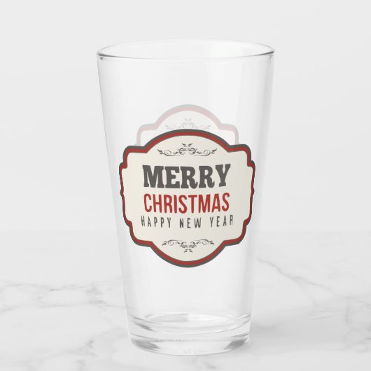 Old Fashioned kerstbier Glass Glas (Achterkant)